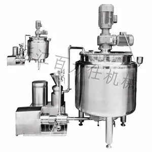 Smoothies industriais/maionese/leite de amêndoa, equipamento de aço emulsificante para corte e homogeneização