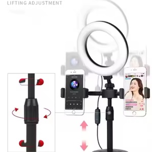 Soporte Circular para Teléfono de Escritorio con Luz de Relleno para Transmisión en Vivo con Soporte de Mano Doble, Precio de Mayoreo del Fabricante - Product Image 2