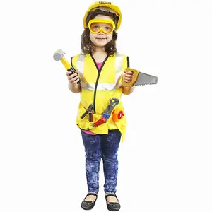 Aangepaste Architect Cosplay Bouw Gereedschap Speelgoed Set Kids Engineer Kostuum