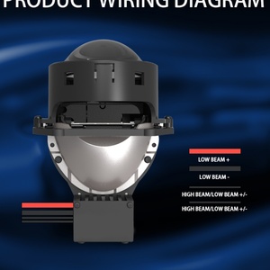 Sanvi SV01 Bi LED Lens Headlight 48-58W/pcs 3 Inch New 12V Auto Lamps Lights Low High Beam Car Lighting - Product Image 6