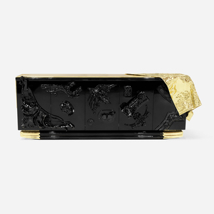 Fabricant chinois de Foshan, Lizz, marque italienne, buffet moderne minimaliste de luxe, <span class=keywords><strong>Voltaire</strong></span>, noir, fait main, bois massif, hôtel, cuisine - Product Image 6
