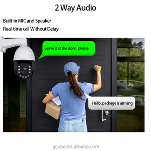 Camera an ninh ngoài trời PTZ ai tự động theo dõi phát hiện chuyển động âm thanh hai chiều đầy đủ màu sắc tầm nhìn ban đêm PoE camera 20x Zoom 5MP - Product Image 5