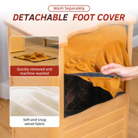WOODBRIDGE FS100 Seau de sauna portable pour les pieds à infrarouge lointain avec manchon de jambe amovible, sans remplissage d'eau