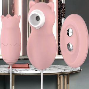 Stimulateur clitoridien en silicone souple rechargeable par USB 12 modes Vibromasseur <span class=keywords><strong>chat</strong></span> mignon pour usage privé des femmes Masturbateur de léchage de succion - Product Image 1