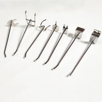 Crochets en U galvanisés robustes de 4 mm, supports de panneaux à fentes personnalisables, fixation murale multifonctionnelle, rangement non pliable
