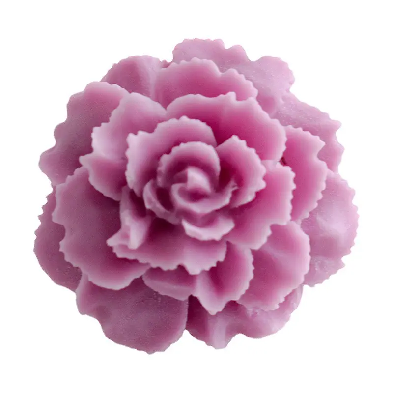 diy Aromatherapy candle plaster expansion stone multi-dimensional peony rose flower decoration silicone mold