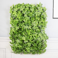 Tapis en buis, herbe de cèdre, verte, carré, herbe de blé longue, plantes et fleurs artificielles pour décoration de guirlande de maison