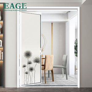 Pintu Lipat Geser Kaca Tempered Ganda Berbahan Aluminium Alloy dengan Fitur Dekorasi Perangkat Keras Merek Jerman - Product Image 1
