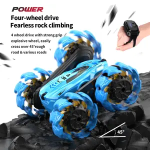 Roue explosive double face Véhicule tout terrain Variété Formes Bras oscillant Geste de la main Télécommande Rc Stunt Car