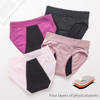 Culotte menstruelle Hygieia personnalisée à 4 couches en dentelle, certifiée Oeko-Tex, gainante, pour femmes
