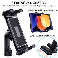 Adaptateur de montage pour trépied de smartphone avec vis 1/4 pouce et clip de fixation pour griffe porte-accessoire, flexible et réglable pour tablette/téléphone portable
