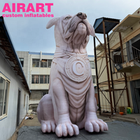 Bulldog gonflable décoratif, décoration extérieure, chien gonflable pour exposition