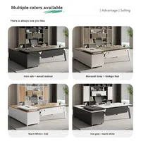 Meubles de bureau modernes, design de bureau en bois, bureau de direction, bureau de direction de luxe