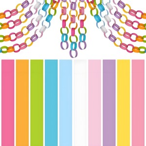 Cross-border Colorful Paper Ring Party Decorations First Birthday Festival Garlands Creative <b>Christmas</b> <b>Tree</b> <b>Topper</b> Star - Product Image 5