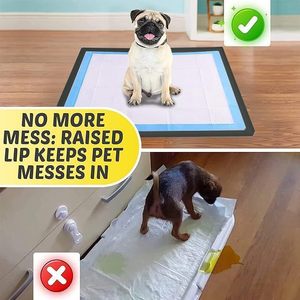 Grand Tapis d'Entraînement Réutilisable pour Chiots avec Support en Silicone pour Tapis de Toilette pour Animaux de Compagnie - Product Image 3