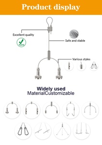 Kit de <span class=keywords><strong>suspension</strong></span> LED suspendu sur mesure pour lampe, tableau, plantes - Vente directe usine - Product Image 4