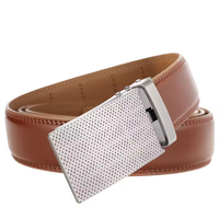 Ceinture en cuir véritable LY33-2221-2, prix d'usine, ceinture décontractée pour homme en cuir de vachette, boucle automatique anti-traction non poreuse