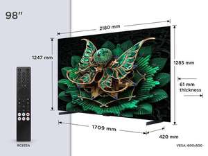Televisor Inteligente <span class=keywords><strong>3D</strong></span> QLED 4K UHD de 98 Pulgadas con Pantalla Grande sin Bordes, 60/120Hz, Multi-Idioma, Android, <span class=keywords><strong>Google</strong></span> WebOS - Product Image 4
