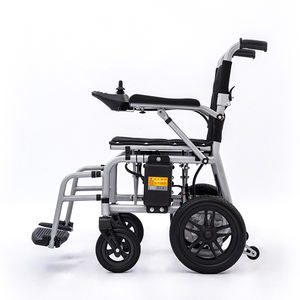 20 км литиевая батарея алюминиевая легкая складная электрическая инвалидная коляска для инвалидов складная инвалидная коляска с электроприводом для взрослых - Product Image 2