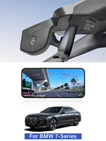 Holroadx BMW Série 7 G70/G73/I7 2023-2026 Enregistreur vidéo 4K 2160P UHD Caméra de tableau de bord Vision nocturne WIFI Double objectif Moniteur de stationnement