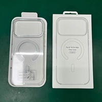 Étui transparent magnétique pour PC avec animation pop-up, coque de téléphone transparente rigide à 3 bords pour iPhone 18 Pro Max