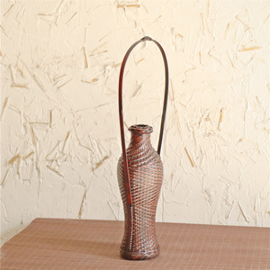 Handmade Bamboo Flower Vase Traditional Design Decorative For Chinese New Year Bamboo Craft - Product Image 3