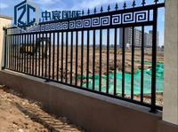 Système de clôture moderne Zhongchen, barrière périmétrique robuste et résistante pour enclos résidentiel extérieur