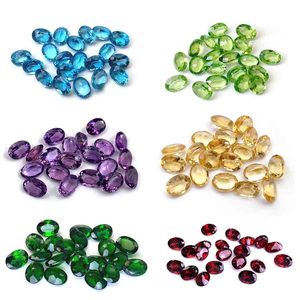 Tùy chỉnh đá quý tự nhiên garnet thạch anh tím Olivine apatite Citrine Topaz đá quý xe taxi & cắt hình bầu dục Cabochon thủ công DIY - Product Image 1