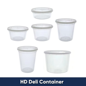 Contenedor Redondo Desechable <span class=keywords><strong>de</strong></span> <span class=keywords><strong>Plástico</strong></span> para Alimentos, Apto para Microondas, para Sopa y Comida para Llevar, <span class=keywords><strong>de</strong></span> 8oz, 12oz, 16oz, 24oz y 32oz - Product Image 3