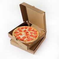 Boîte à pizza en carton ondulé en gros, carton jetable de qualité alimentaire multi-tailles pour la restauration en gros