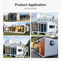 Maison mobile préfabriquée de 20 pieds à prix abordable, mini-villa de luxe modulaire prête à l'emploi avec chambre à coucher