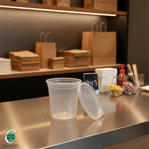 ถ้วยใส่อาหารแบบใช้แล้วทิ้ง ป้องกันการรั่วซึม พร้อมฝาปิดแน่นหนา เหมาะสำหรับซุปและอาหารร้อน ขายส่ง - Product Image 1