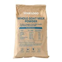 Poudre de lait de chèvre entier de qualité alimentaire 28% de matières grasses, instantanée, enrichie en nutriments, 25kg/sac pour boulangerie, adultes et adolescents, naturelle