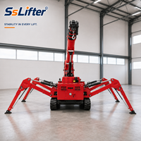 Grue araignée compacte sur chenilles avec rotation à 360 degrés pour l'installation d'équipements dans les espaces confinés