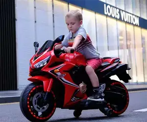 Item Elektrik Sepeda Motor Anak-anak, Sepeda Motor Elektrik Berkendara Plastik untuk Anak-anak