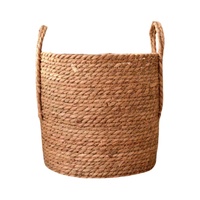 Vente en gros d'usine, pot de fleurs en paille tressée, pot surdimensionné, panier pour plantes vertes, panier pour plantes tressé, type de sol, bonsaï d'intérieur