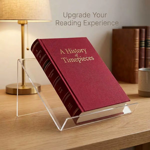 Support <span class=keywords><strong>de</strong></span> <span class=keywords><strong>livre</strong></span> moderne en acrylique transparent - Support universel <span class=keywords><strong>pour</strong></span> tablette, <span class=keywords><strong>pour</strong></span> la lecture, les livres <span class=keywords><strong>de</strong></span> <span class=keywords><strong>cuisine</strong></span>, l'iPad, affichage sur bureau <span class=keywords><strong>pour</strong></span> la maison et le bureau - Product Image 4