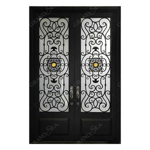 Tuyau mexicain filet de sécurité en maille Simple entrée principale moderne Double grille en fer forgé conception de porte unique - Product Image 2