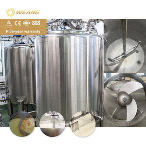 Cuve <span class=keywords><strong>de</strong></span> mélange à double enveloppe chauffante en acier inoxydable avec agitateur, capacités 1000L, 1500L, 2000L, 3000L, 5000L, 10000L - Product Image 1
