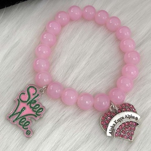 Conjunto de Joyería con Dijes de Corazón, Amor, Labios y Chica Bonita, con Cuentas Elásticas Rosas y Verdes, Estilo Griego, para Zapatos de Tacón Alto - Product Image 3