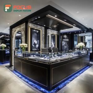 Sistema de Exhibición de Joyería de Lujo, Vitrina de Vidrio con Marco Metálico para Tiendas de Marca - Product Image 1