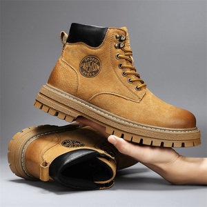 Bottes de randonnée <span class=keywords><strong>Martin</strong></span> en cuir véritable nubuck imperméables de haute qualité pour femmes et hommes, idéales pour l'hiver et le travail - Product Image 3