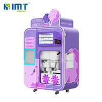 Mesin Penjual Permen Kapas Otomatis Pintar dengan Lengan Robot dari Baja Tahan Karat dan Fungsi SDK untuk Penggunaan Komersial di Mal dan Tempat Wisata.