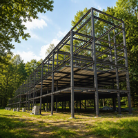 Solution de construction en structure métallique personnalisée, usine, entrepôt, villa, bureau, construction métallique à deux étages