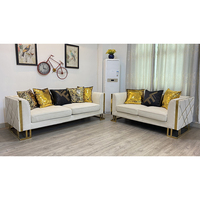 Chainiti Möbel Modulare OEM-Fabrik Direktlieferung Günstiger Preis SOFA-MÖBEL Beige Farbe Samt U-Form C-Form Luxus-Sofas