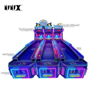 Machine de jeu de bowling électronique d'arcade à monnayeur pour trois joueurs, simulateur de bowling intérieur Happy Play, à vendre - Product Image 3