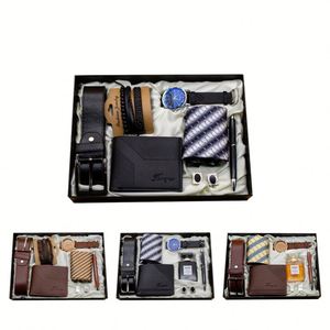 Reloj de Lujo para Hombre, Caja de Regalo, Cartera de Cuero, Juego de Regalo con Bolígrafo para el Día del Padre, Cumpleaños, para Hombre de Negocios - Product Image 2