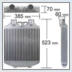 Refroidisseur intermédiaire avant <span class=keywords><strong>style</strong></span> sport pour <span class=keywords><strong>Skoda</strong></span> <span class=keywords><strong>Fabia</strong></span> 6Y VRS 1.9 TDI PD130 - Product Image 5