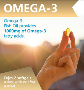 Cápsulas de gel blando de aceite de pescado Omega 3 de etiqueta privada OEM EPA DHA 1000mg Omega 3 suplemento natural para la salud general de los adultos - Product Image 4