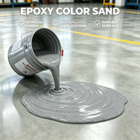 Revêtement de sol décoratif auto-nivelant en sable coloré époxy de haute qualité pour usage intérieur et extérieur